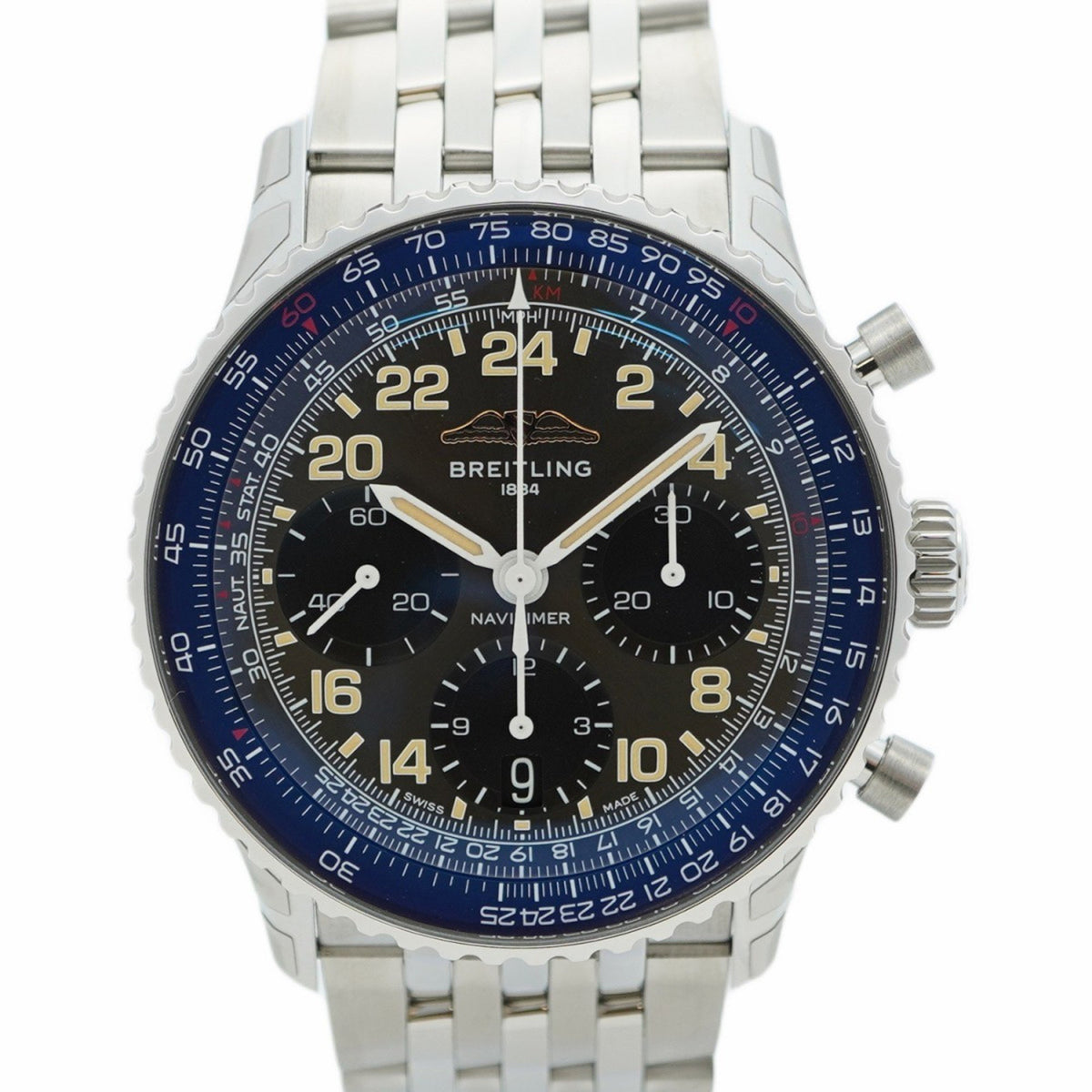 Pre-Owned Breitling Navitimer Cosmonaut PB0230 Gray Dial Men's Watch