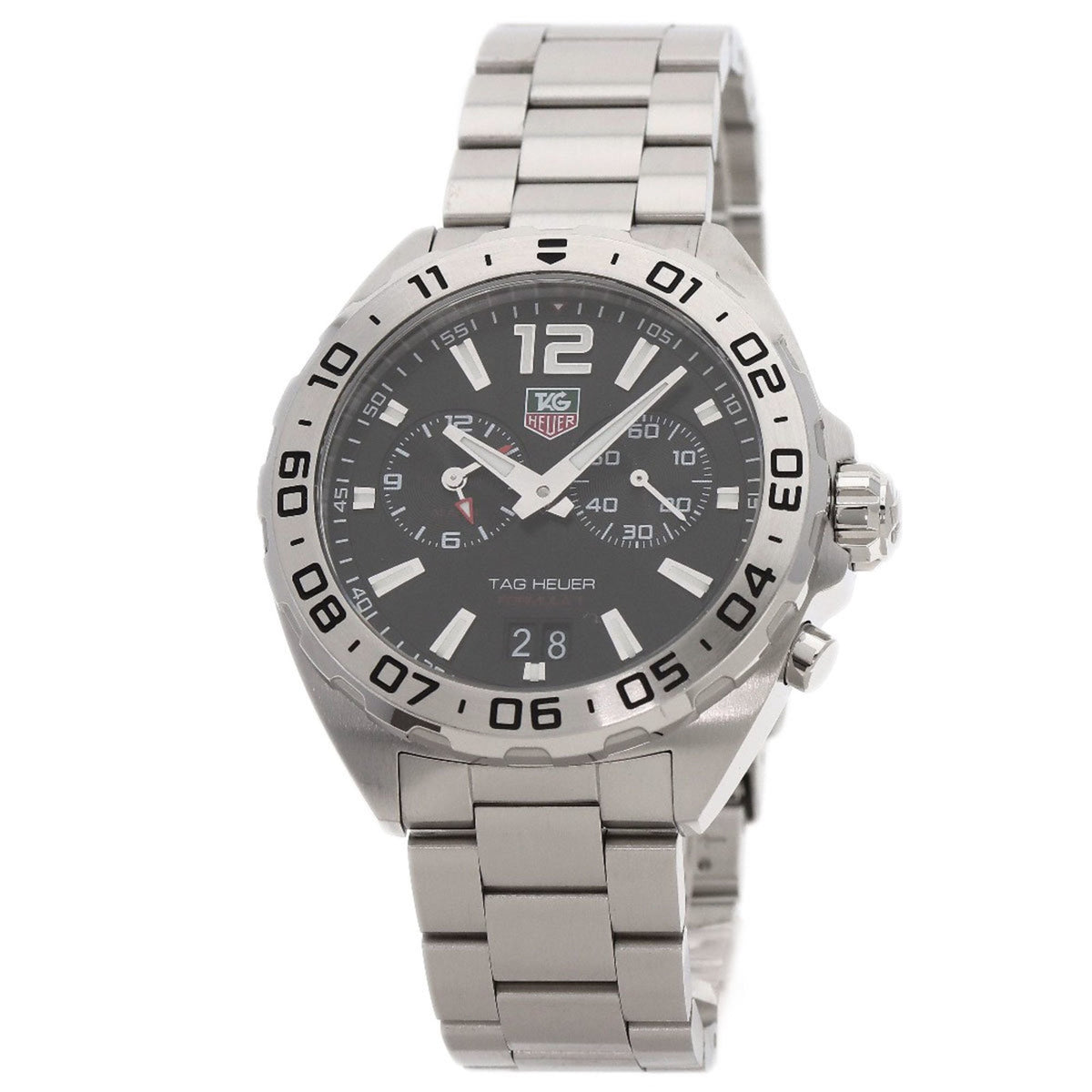 Montre d'occasion TAG Heuer WAZ111A Formule 1 avec alarme, acier inoxydable SS, pour homme 