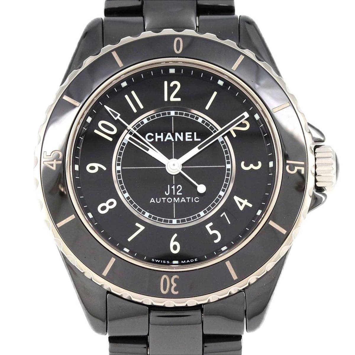 Pre-Owned Chanel J12 Caliber 12.1 38mm Ceramic H5697 Wristwatch Automatic