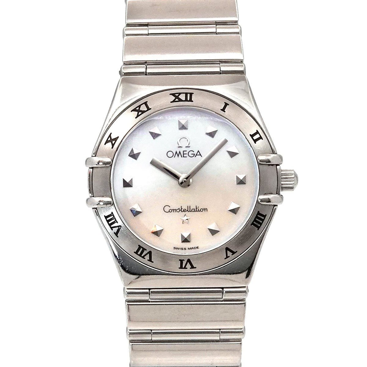 Pre-Owned OMEGA Constellation Mini My Choice 1571 71 Ladies Watch White Shell Quartz