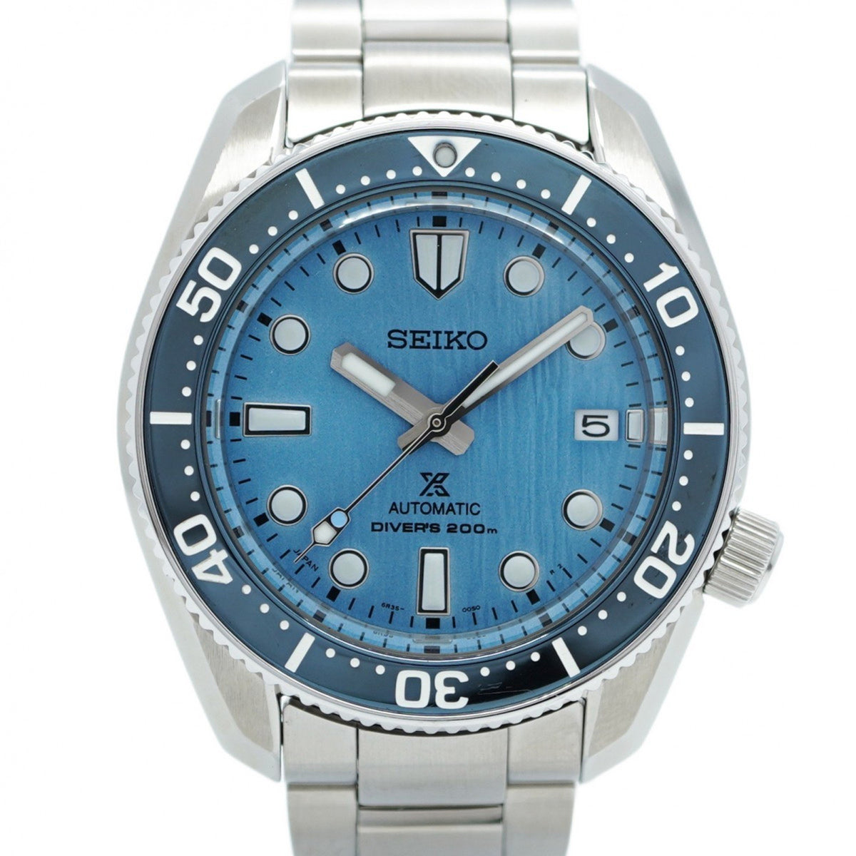 Pre-Owned Seiko Prospex 6R35-01E0 Blue Dial Men's Watch