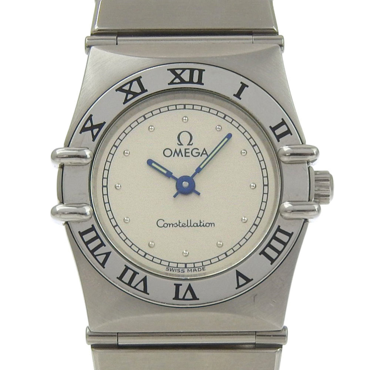 Pre-Owned Omega Constellation Mini Women's Watch, Stainless Steel, Quartz, Analog, Silver Dial.