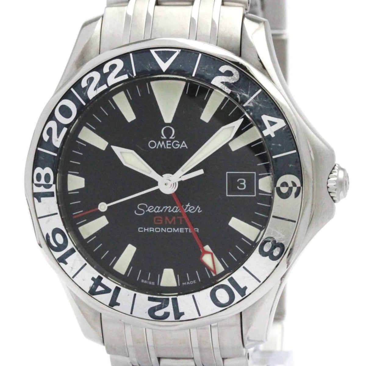 Pre-Owned OMEGA Seamaster GMT 50th Anniversary Automatic Watch 2534.50 Polished