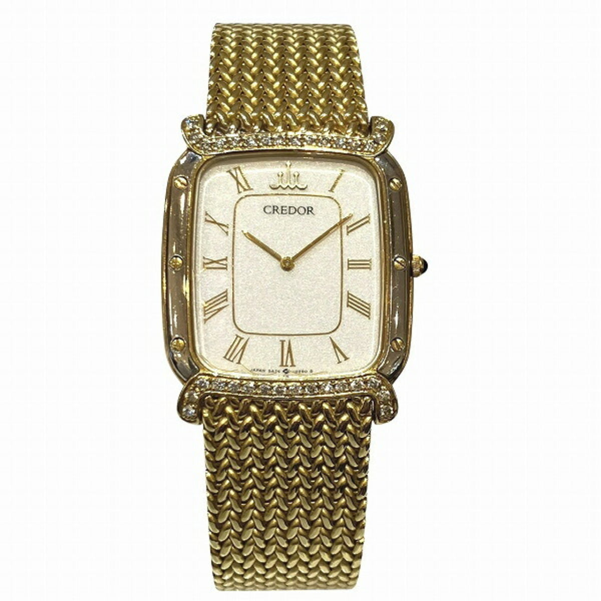 Pre-Owned Seiko Credor 5A74-5130 Quartz K18YG Men's Watch