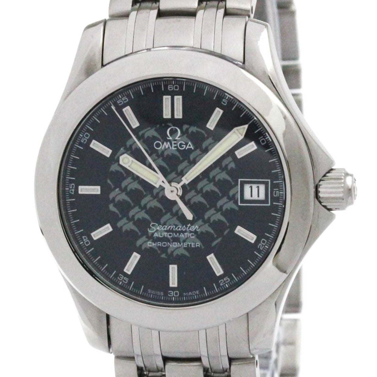 Pre-Owned OMEGA Seamaster 120M Jacques Mayol Automatic Watch 2500.80 Polished