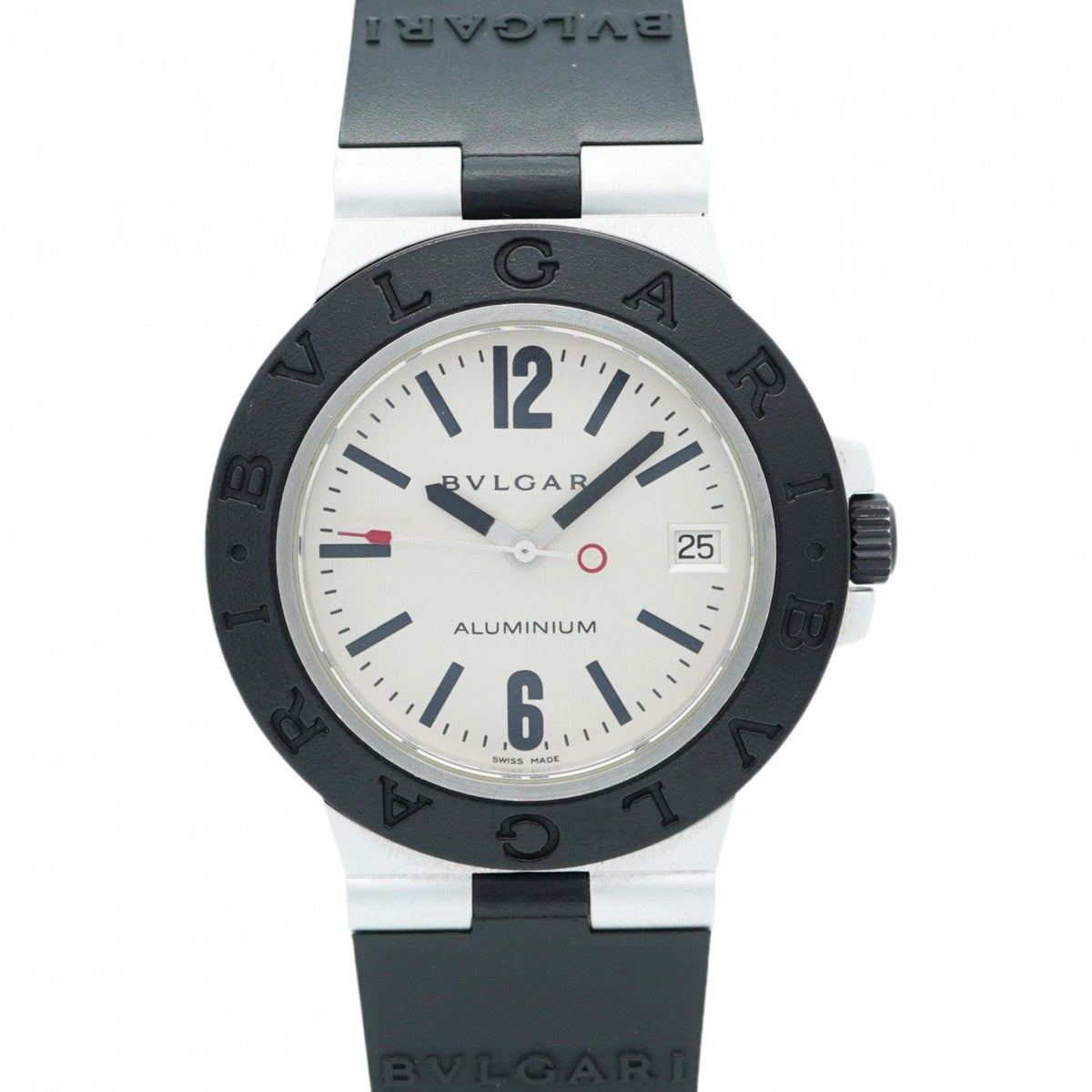 Pre-Owned Bvlgari Aluminium AL38A Silver Dial Men's Watch