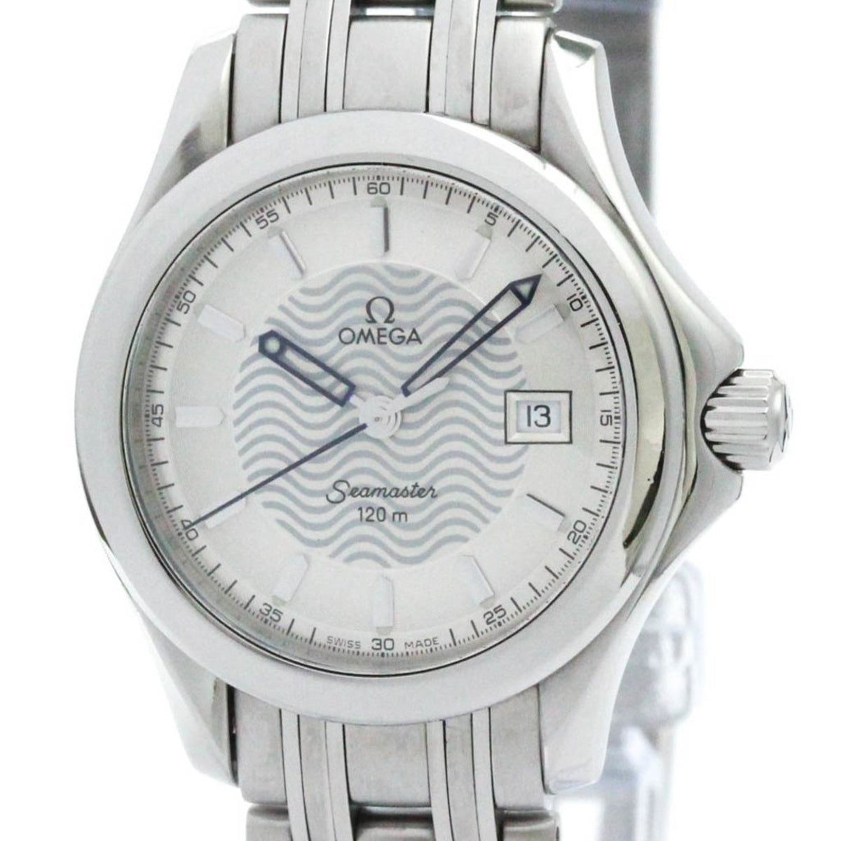 Pre-Owned Polished OMEGA Seamaster 120M Steel Quartz Ladies Watch 2581.31 BF569451
