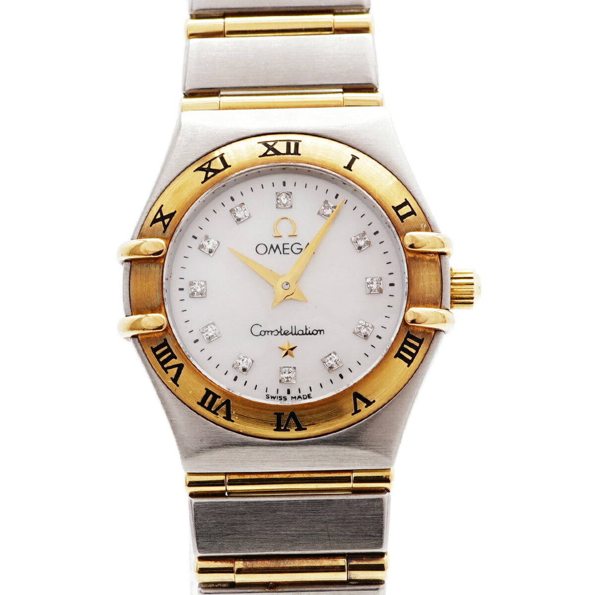 Pre-Owned Omega Constellation 12P Diamond 1262.75 White Dial Women's Watch