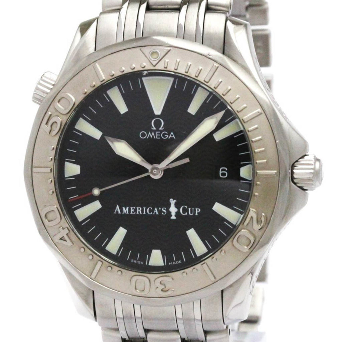 Pre-Owned OMEGA Seamaster Professional 300M Americas Cup Watch 2533.50 Polished