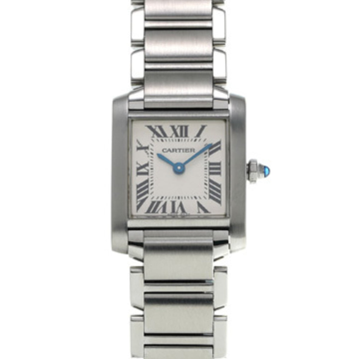 Pre-Owned Cartier Tank Fran?aise SM W51008Q3 Silver Women's Quartz Watch (Pre-owned) - Ginzo