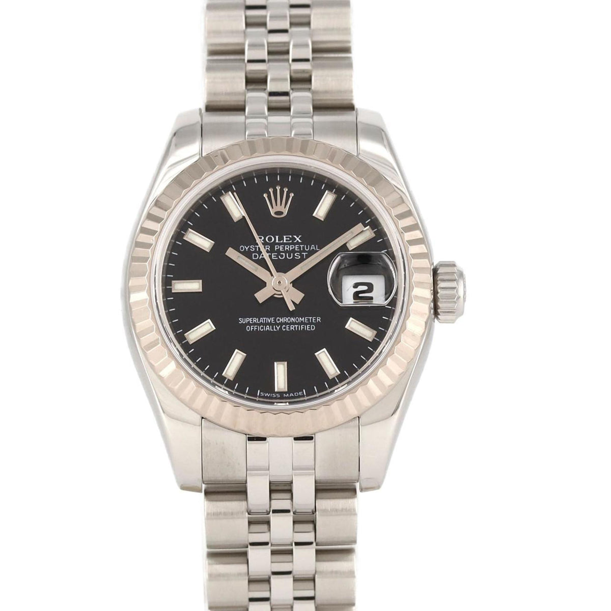 Pre-Owned Rolex Datejust 179174 SSxWG Automatic Watch, D Serial
