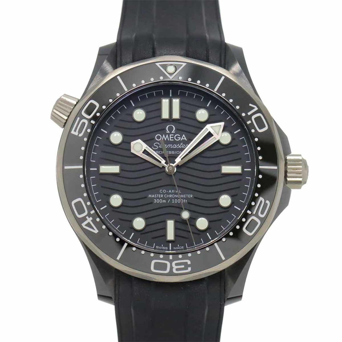 Pre-Owned OMEGA Seamaster Diver 300 Co-Axial 210 92 44 20 01 001 Men's Watch Black Ceramic Automatic