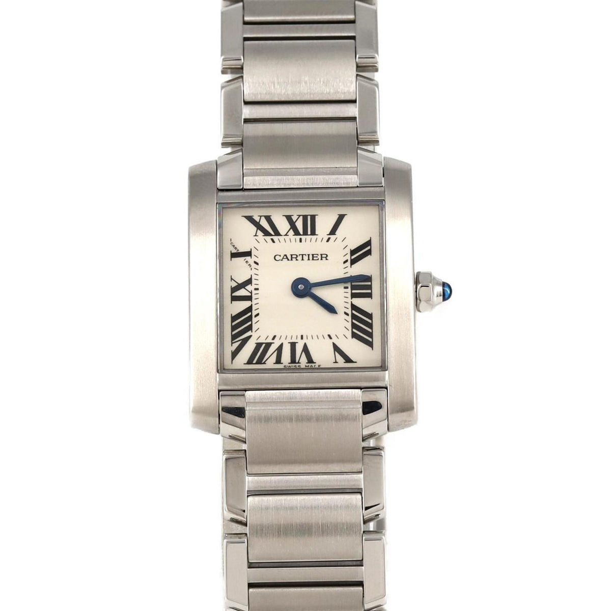 Pre-Owned Cartier Tank Francaise SM W51008Q3 SS Wristwatch Quartz