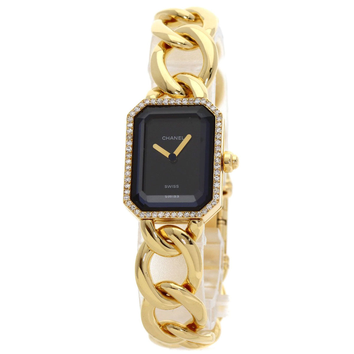 Pre-Owned CHANEL H0113 Premiere L Diamond Watch in 18K Yellow Gold with Diamonds, Women's
