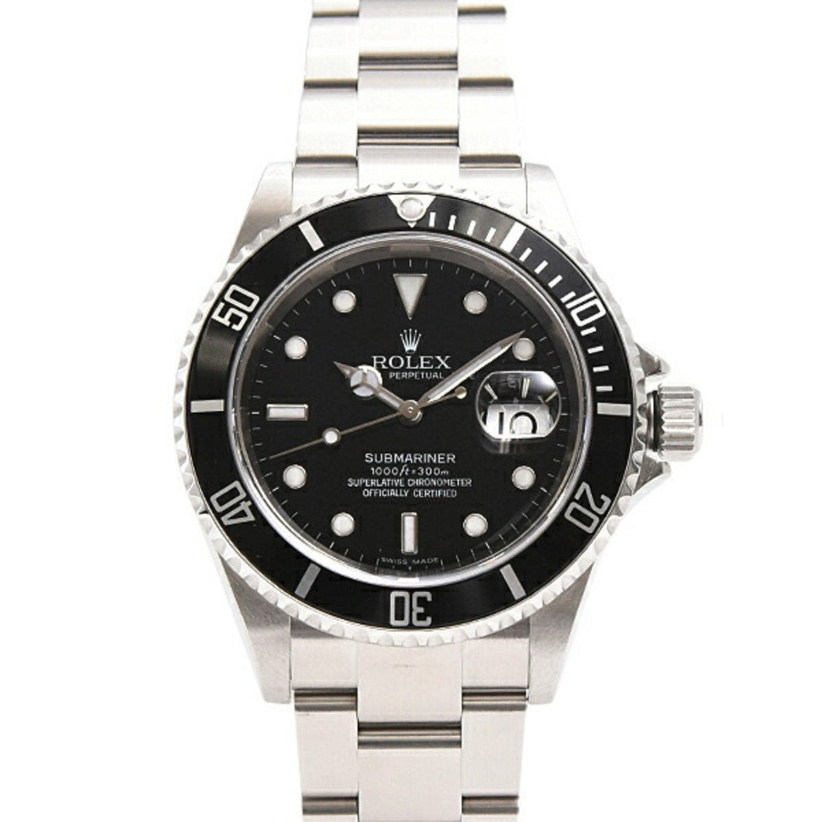 Pre-Owned Rolex Watch Men's Submariner Date Z Series Automatic Stainless Steel ROLEX 16610 SS
