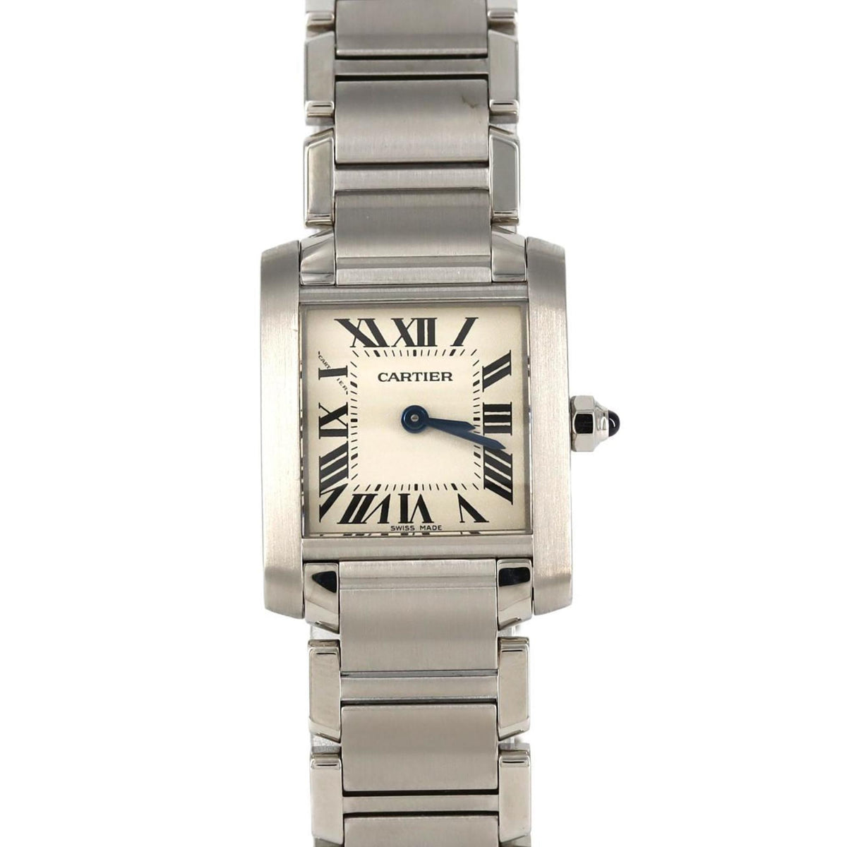 Pre-Owned Cartier Tank Francaise SM W51008Q3 SS Wristwatch Quartz