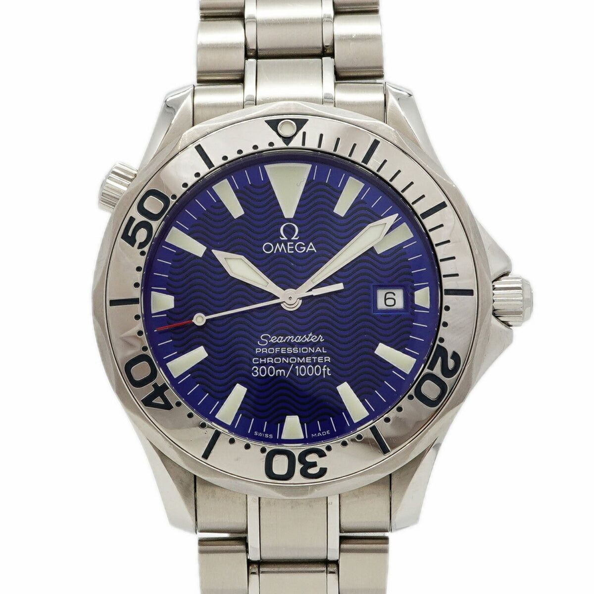 Pre-Owned Omega Seamaster 300 2255.80 Blue Dial Men's Watch