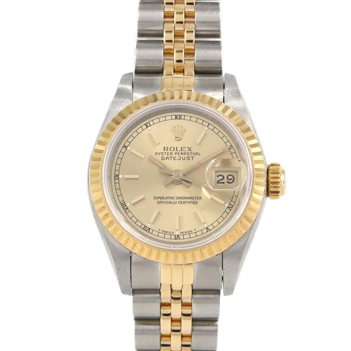 Pre-Owned Rolex Datejust 69173 SSxYG Automatic Watch L Series