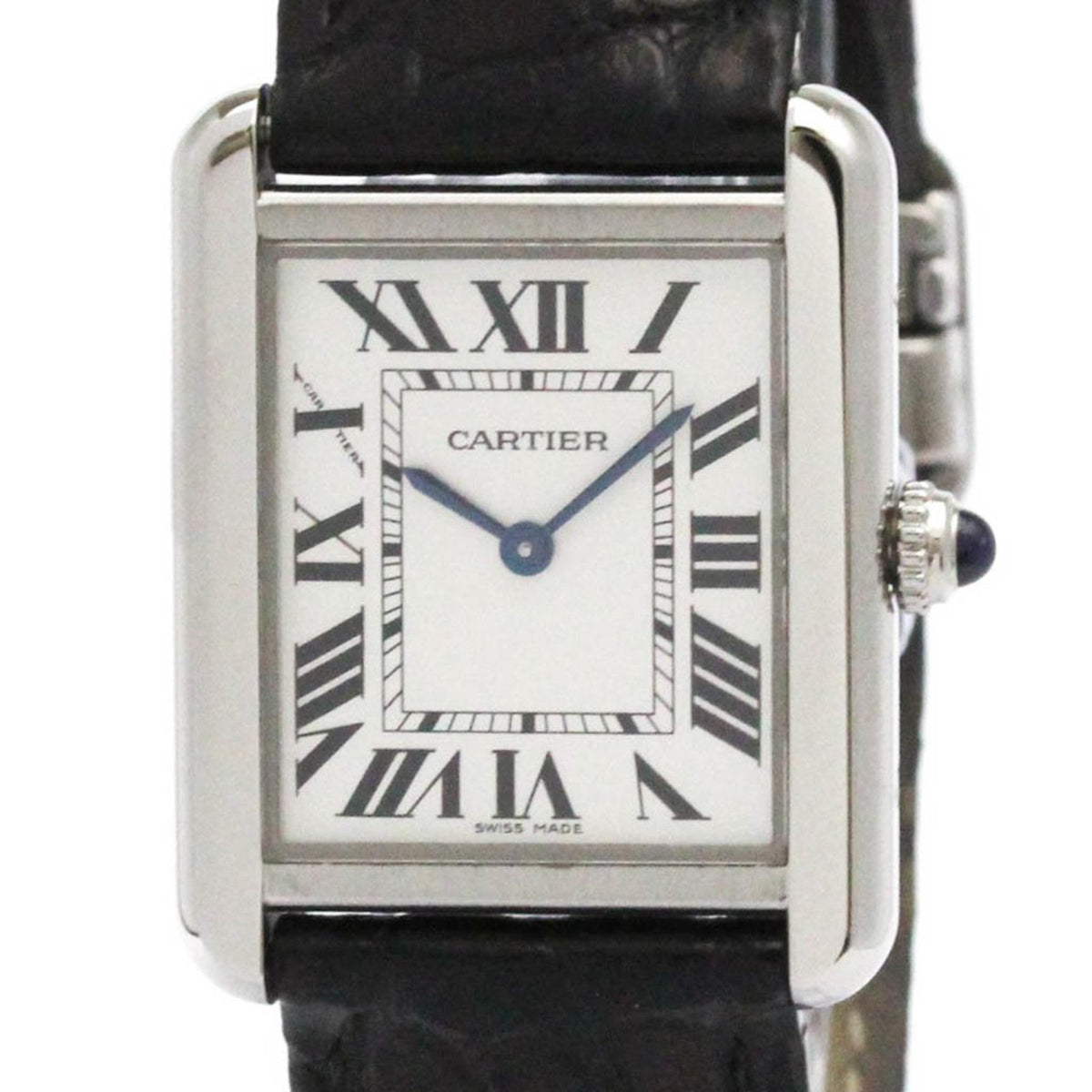 Pre-Owned Cartier Tank Solo Quartz Stainless Steel Women's Dress/Formal W5200005
