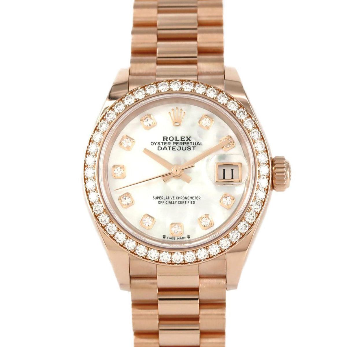 Pre-Owned Rolex Datejust 279135RBR PG/RG Automatic Watch, Random Number