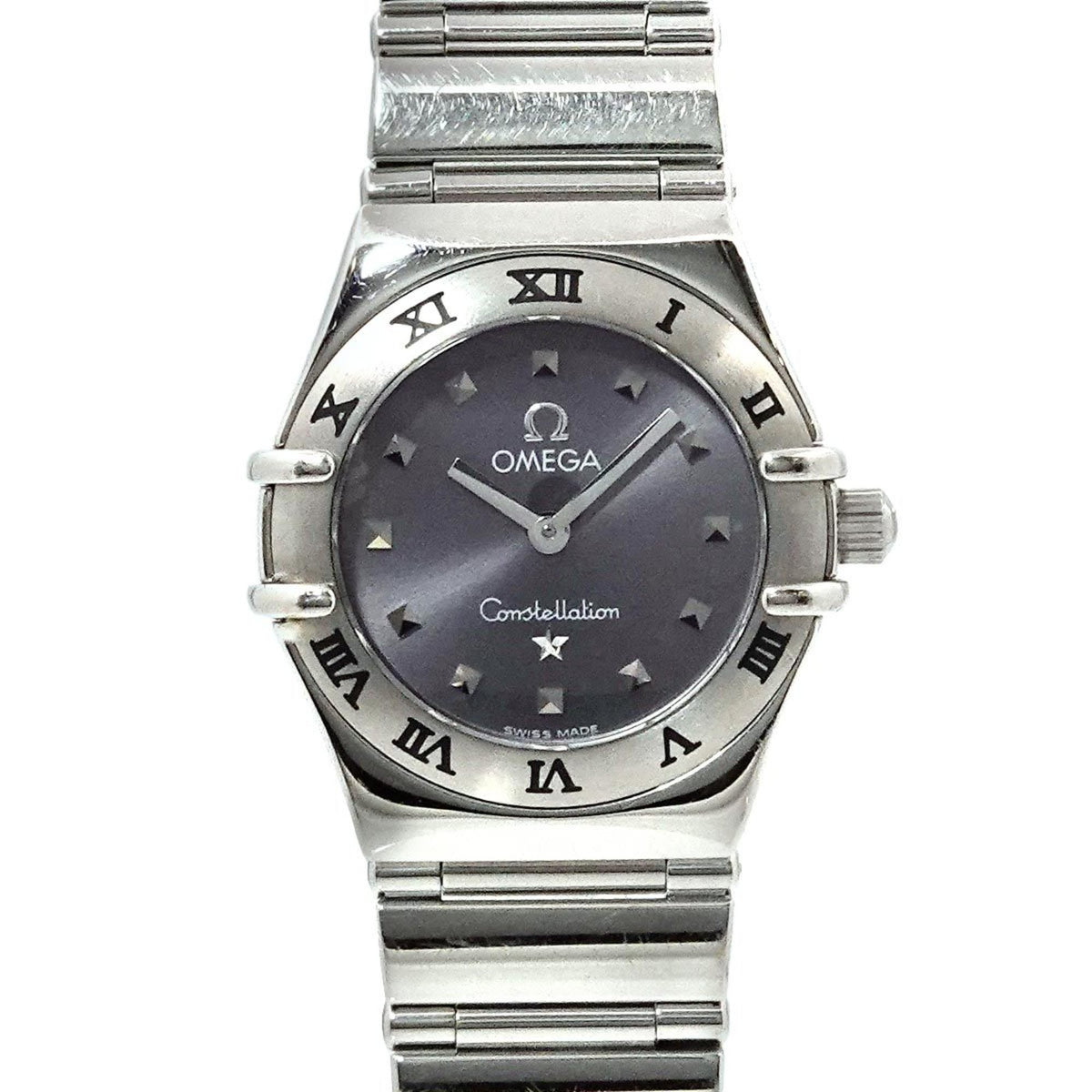 Pre-Owned OMEGA Constellation Mini My Choice 1561 51 Ladies Watch Grey Quartz