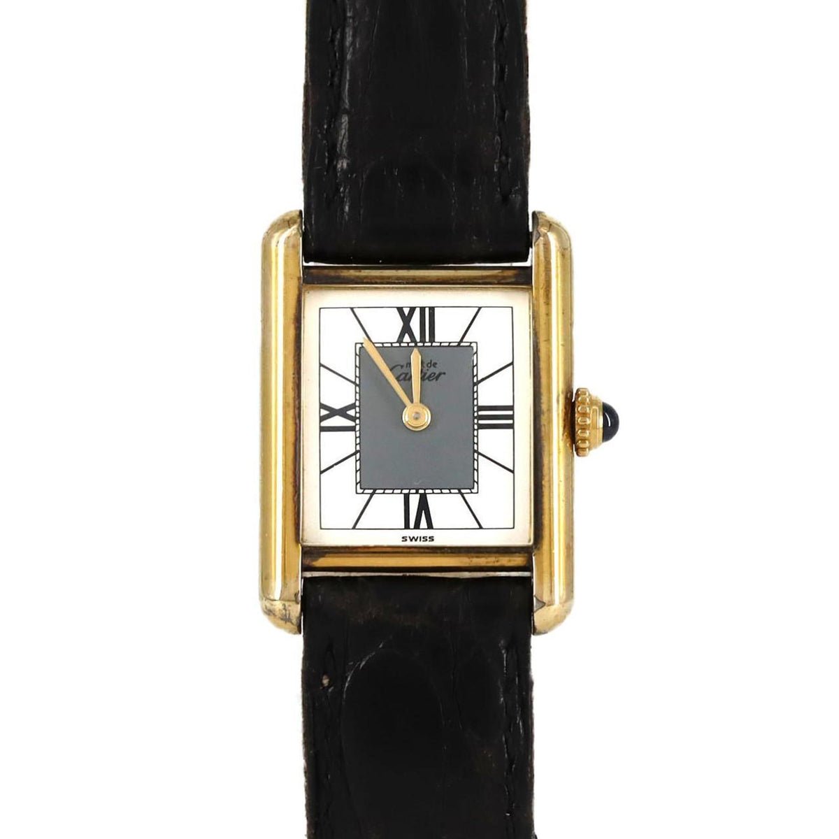 Pre-Owned Cartier Must Tank SM GP W1004054 Quartz Watch