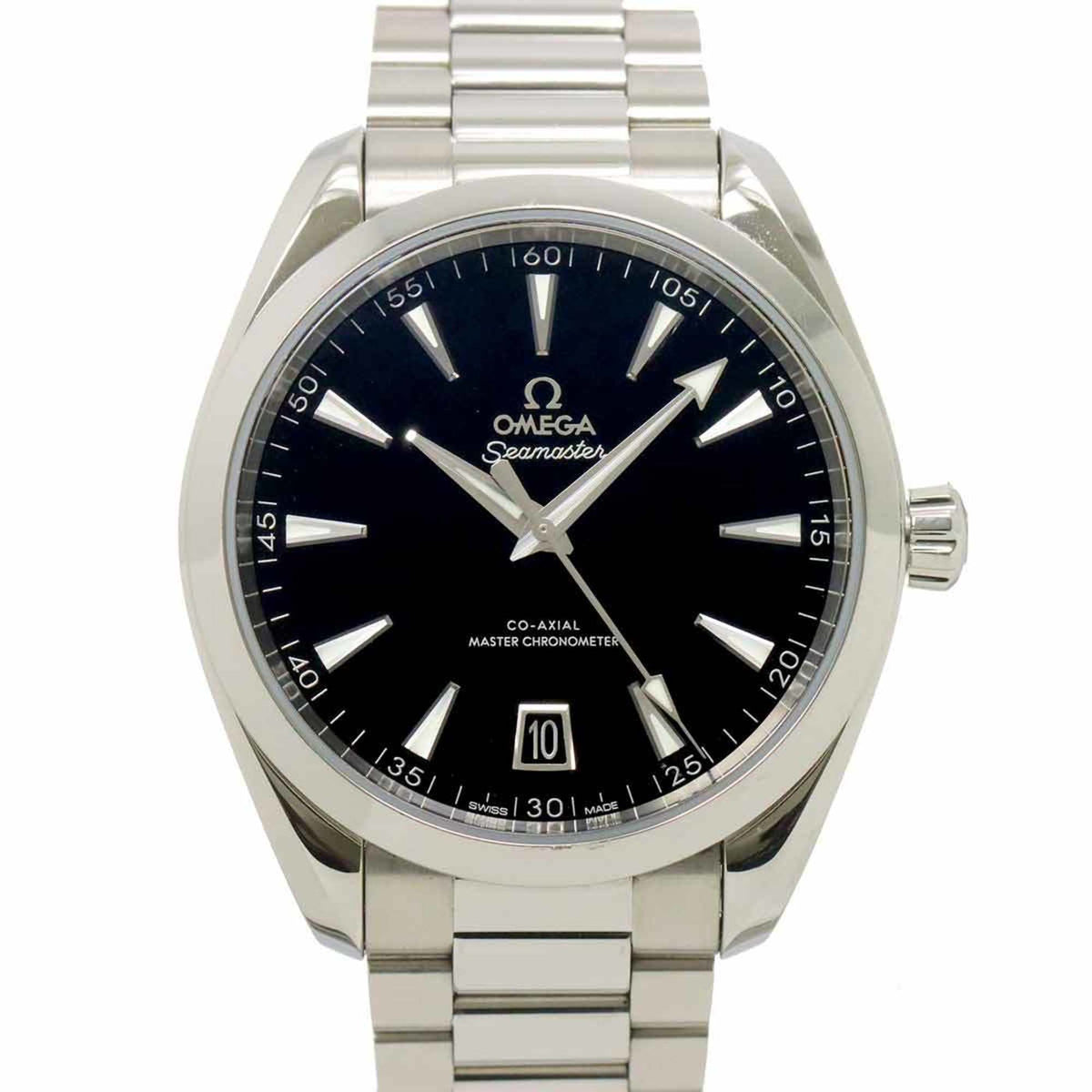 Pre-Owned OMEGA Seamaster Aqua Terra Co-Axial 220 10 41 21 01 002 Men's Watch, Black, Date, Automatic