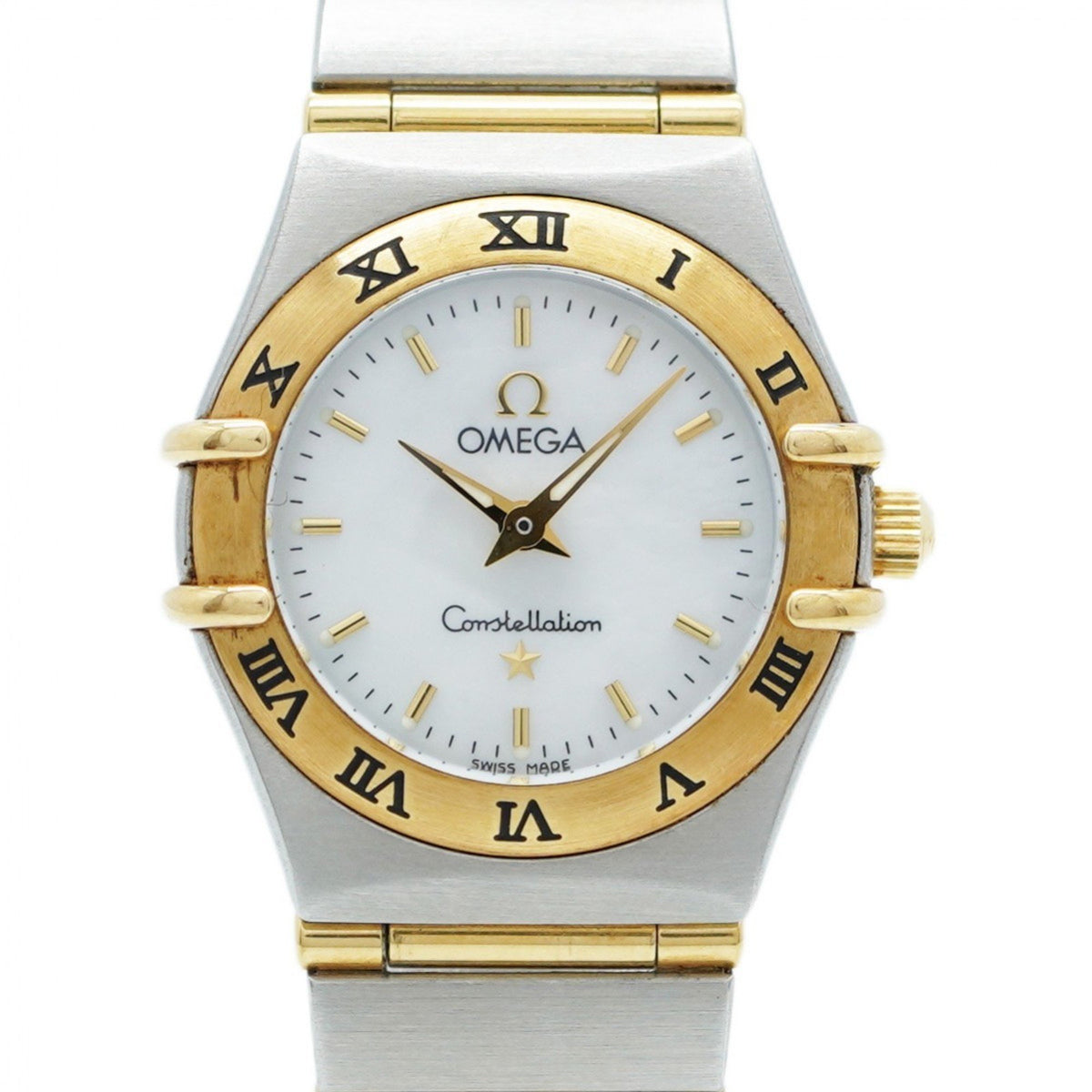 Pre-Owned Omega Constellation 1262.70.00 Ivory Shell Dial Watch for Women