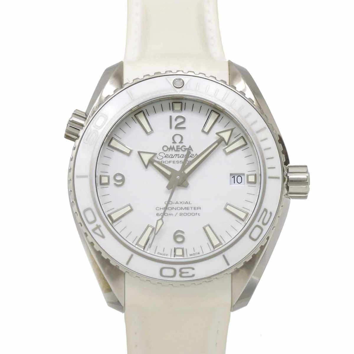 Pre-Owned OMEGA Seamaster Planet Ocean 600M 232 32 42 21 04 001 Men's Watch with Date Display, White, Automatic