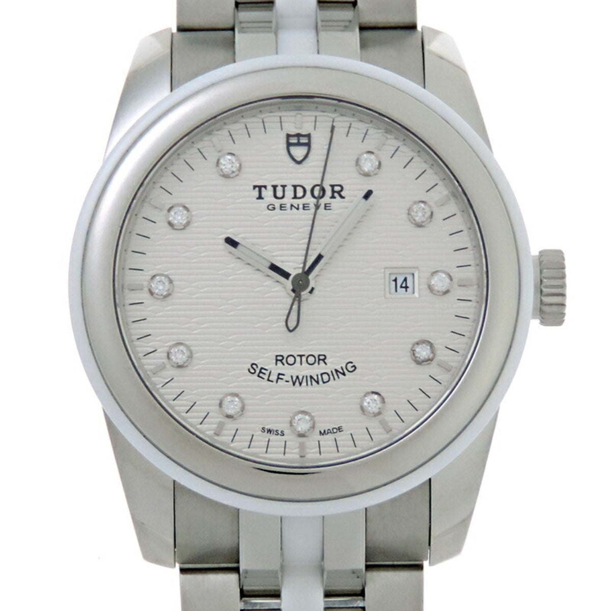 Pre-Owned Tudor Glamour Date 11P Diamond Ladies Watch 53010W