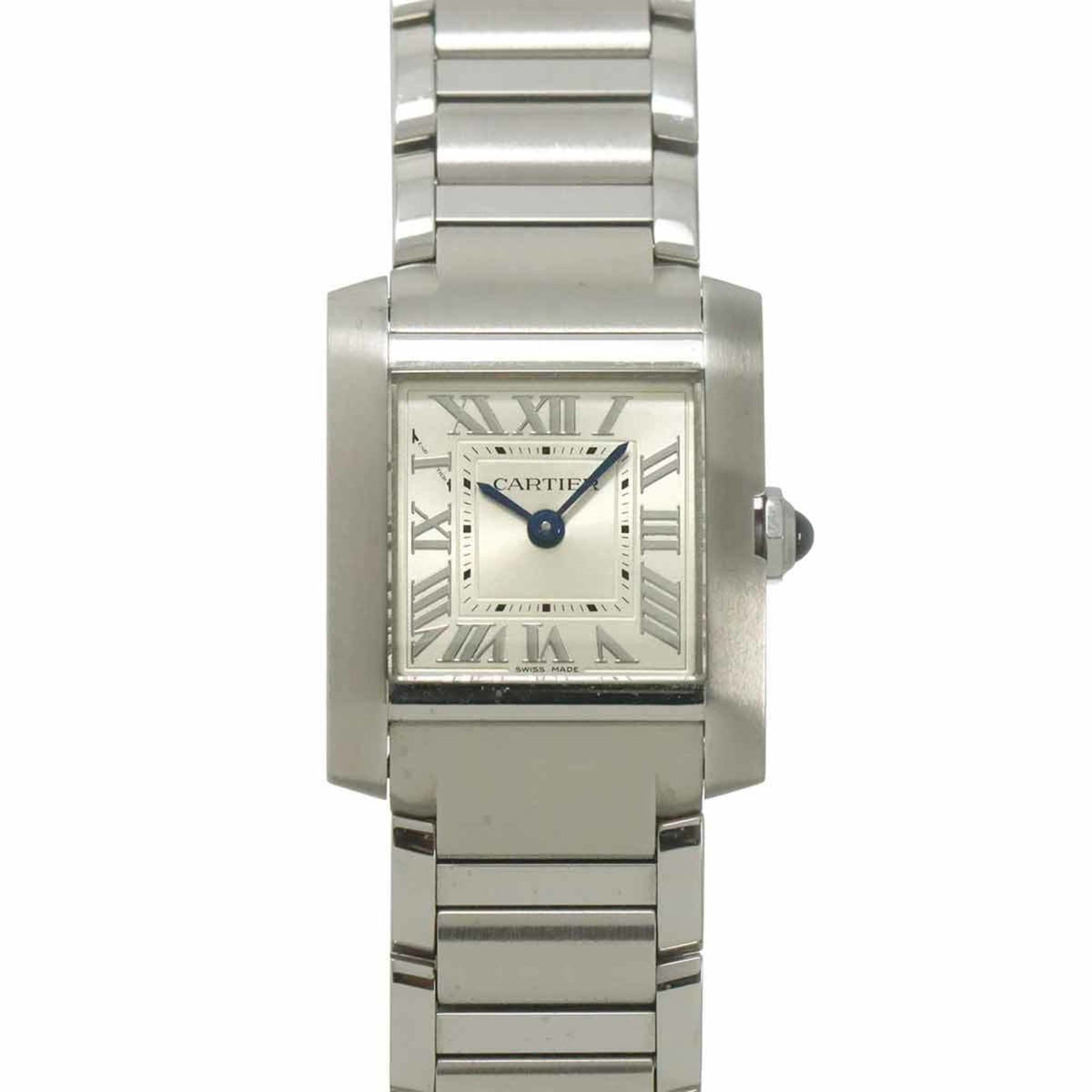 Pre-Owned Cartier Tank Francaise SM WSTA0129 Women's Watch, Silver, Quartz Watch