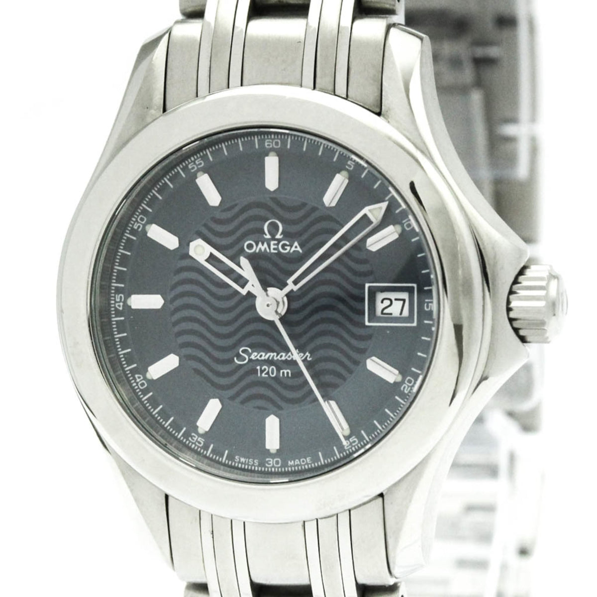 Pre-Owned OMEGA Seamaster 120M Steel Quartz Ladies Watch 2581.81 Polished