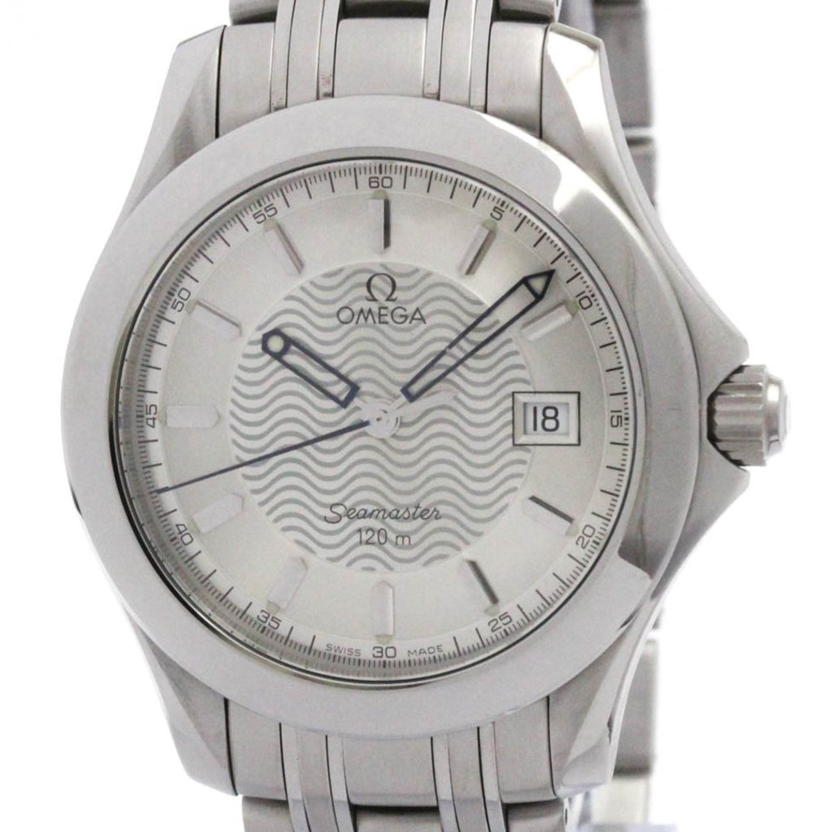 Pre-Owned OMEGA Seamaster 120M Stainless Steel Quartz Mens Watch 2511.31 Polished