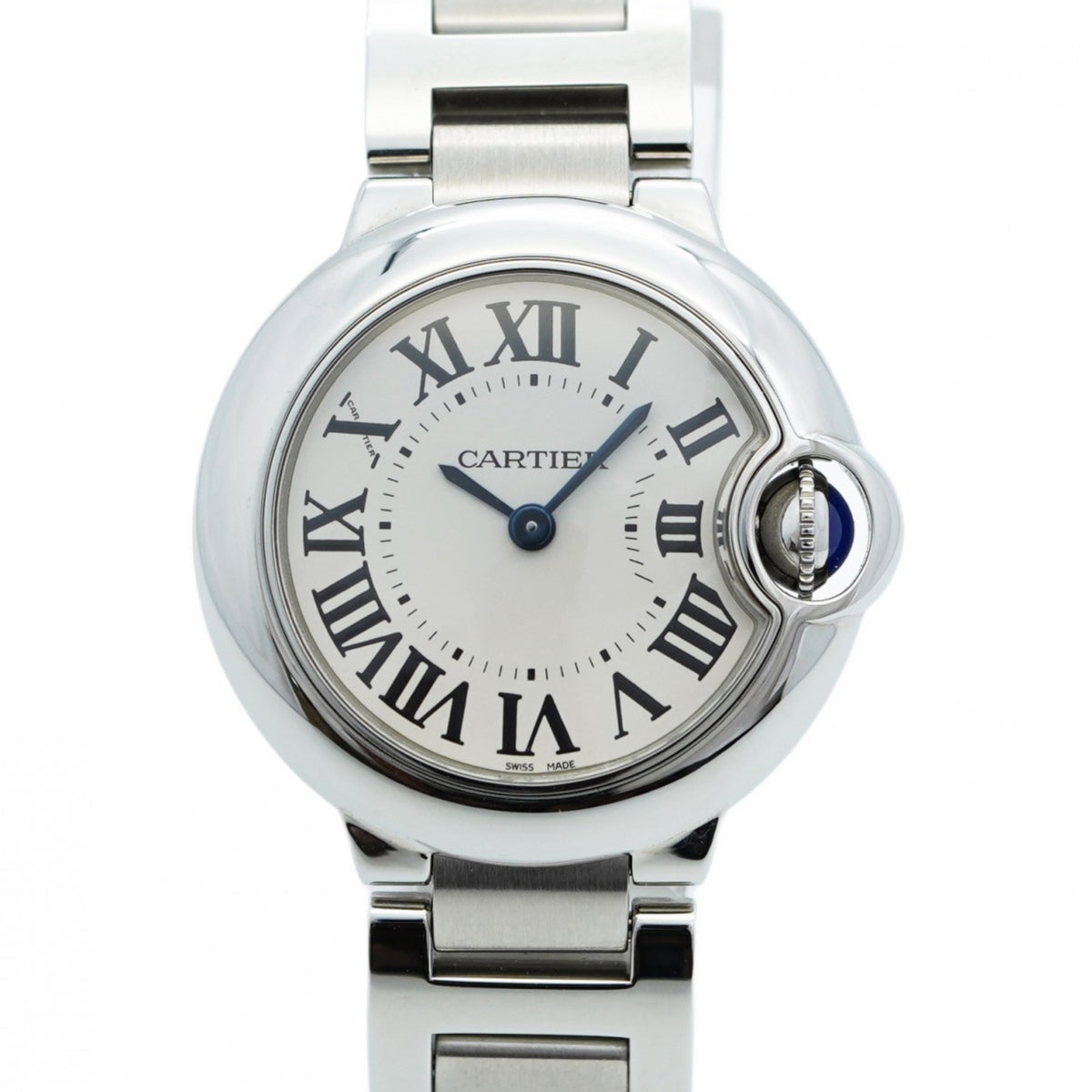 Pre-Owned Cartier Ballon Bleu W69010Z4 Silver Dial Women's Watch