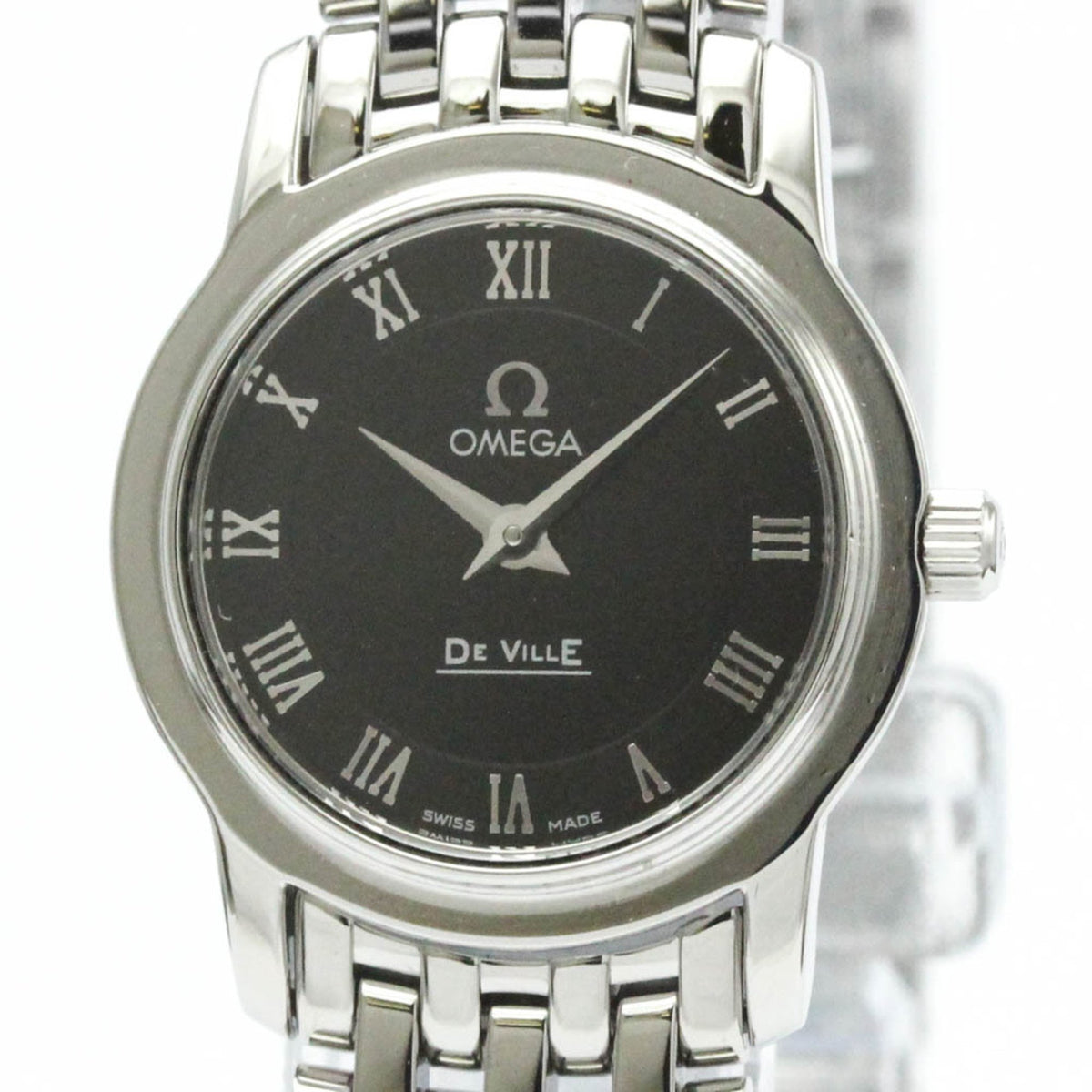 Pre-Owned Polished OMEGA De Ville Prestige Steel Quartz Ladies Watch 4570.52 BF576510