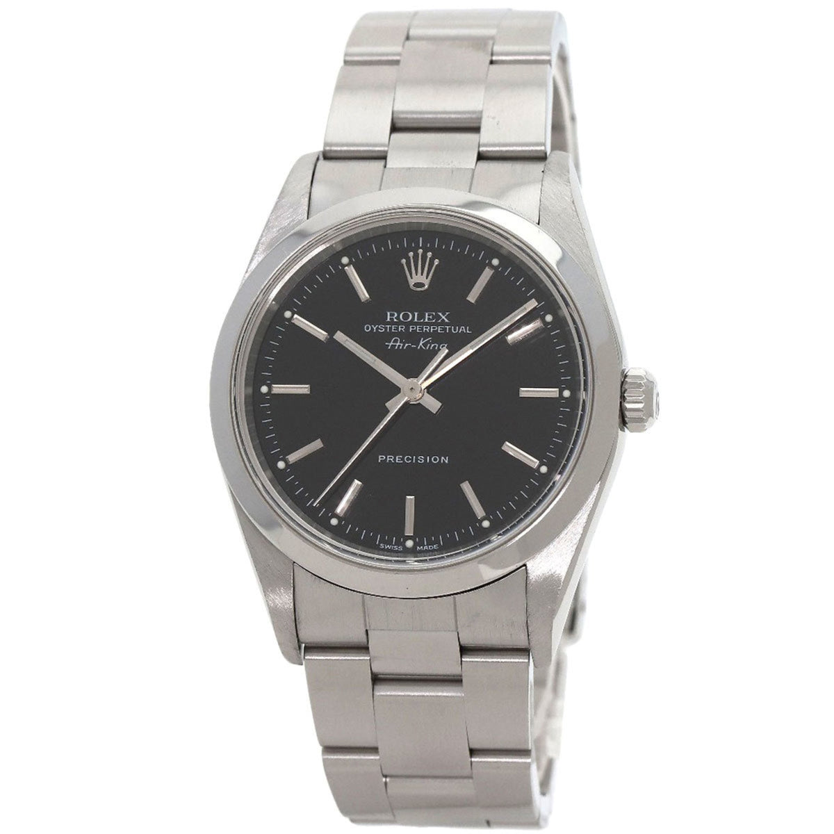 Montre Rolex 14000 Air King d'occasion en acier inoxydable pour homme 