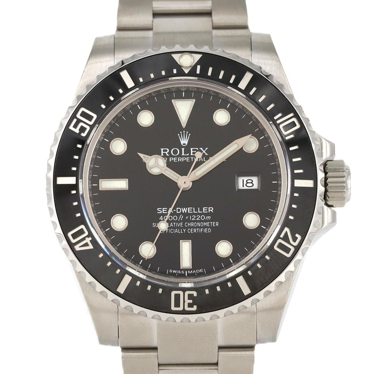 Pre-Owned Rolex Sea-Dweller 116600 Stainless Steel Automatic Wristwatch Random Number