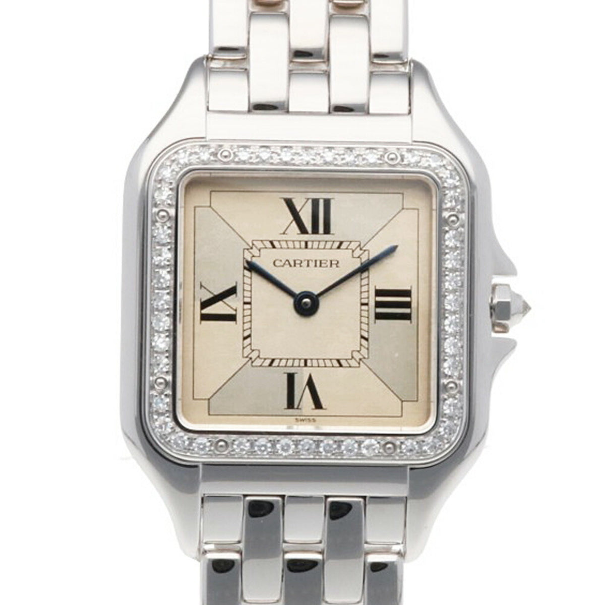 Pre-Owned Cartier Panthere SM Watch, 18K Quartz, Ladies, CARTIER Diamond Bezel RWA01650000003939