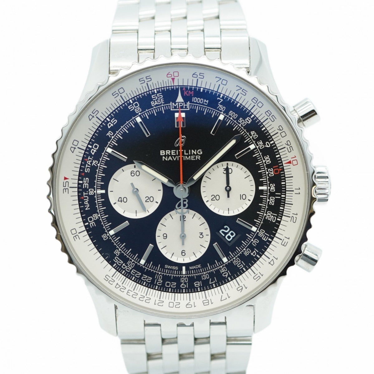 Pre-Owned Breitling Navitimer AB0127 Black Dial Men's Watch