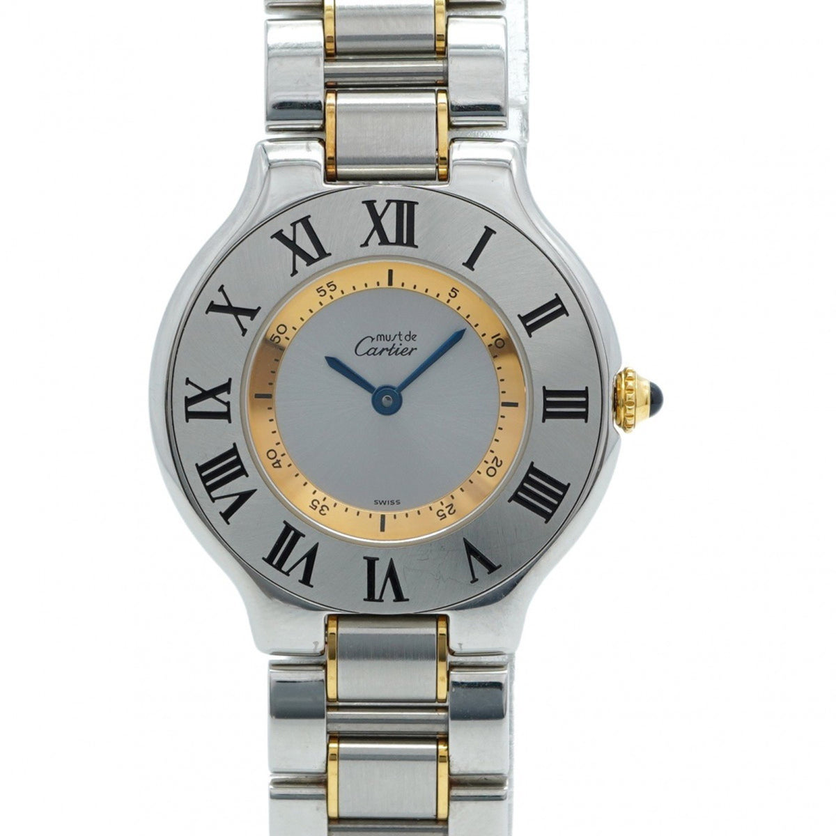 Pre-Owned Cartier Must 21 W10074R6 Silver Dial Men's Watch