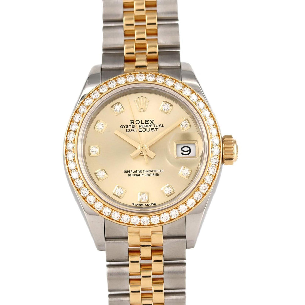 Pre-Owned Rolex Datejust 279383RBR SSxYG Watch Automatic Random Number
