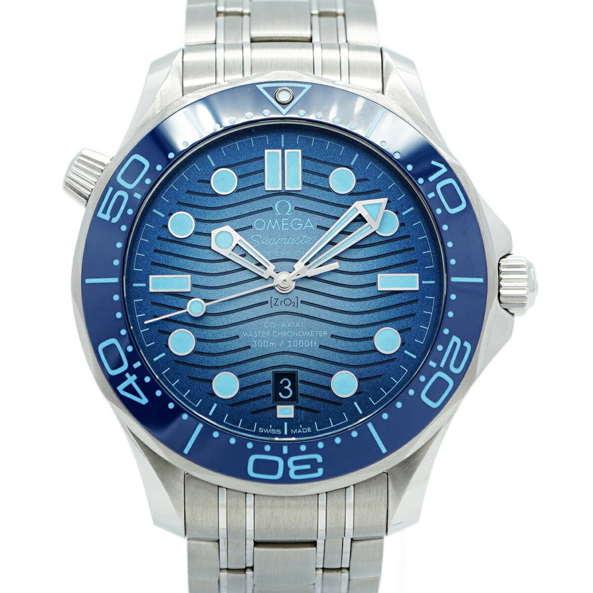 Pre-Owned Omega Seamaster 210.30.42.20.03.003 Blue Dial Men's Watch