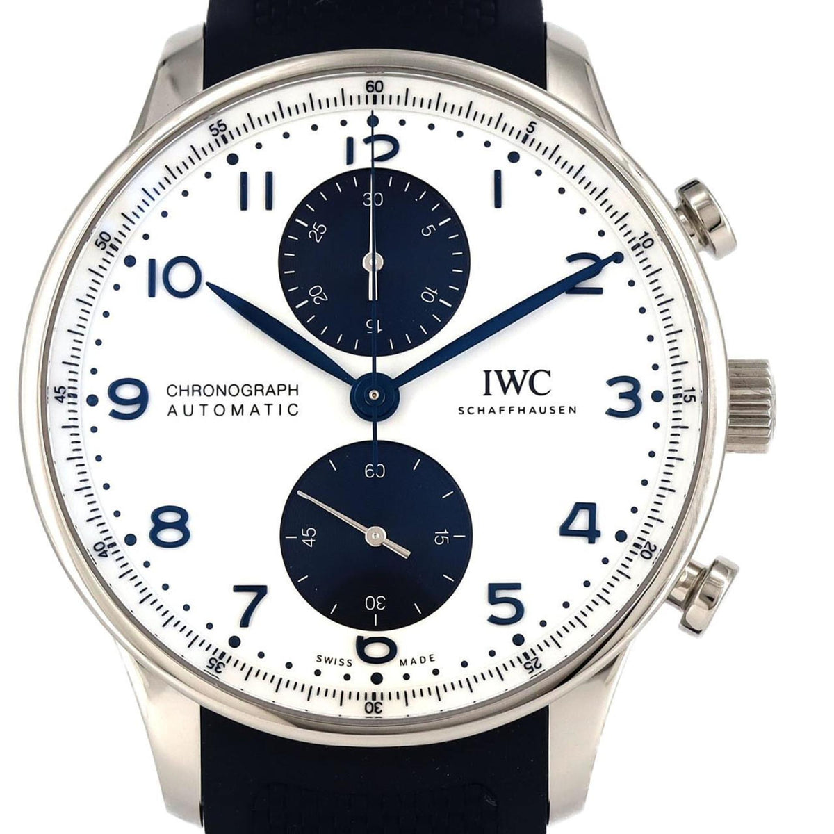 Montre-bracelet automatique IWC Portugaise Chronographe IW371620 SS d'occasion 