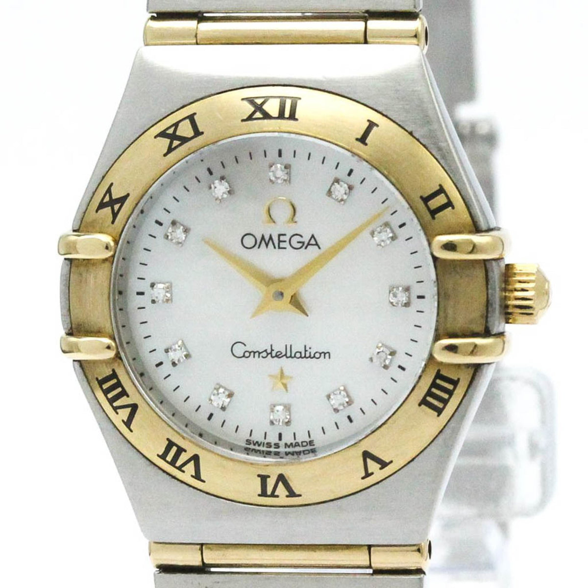 Pre-Owned OMEGA Constellation Diamond MOP Dial Ladies Watch 1262.75 Polished
