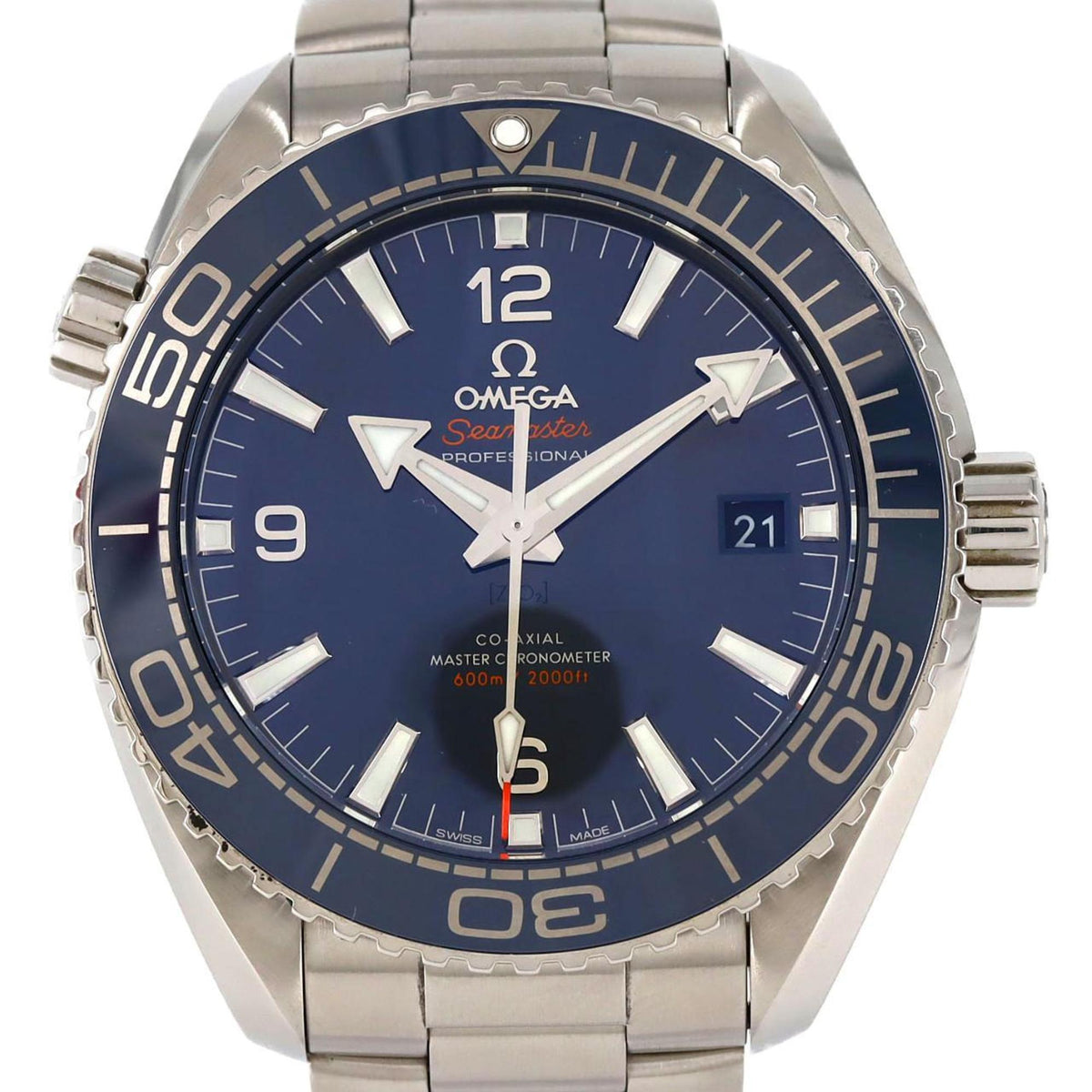 Pre-Owned Omega Seamaster Planet Ocean 215.30.44.21.03.001 Stainless Steel Automatic Watch