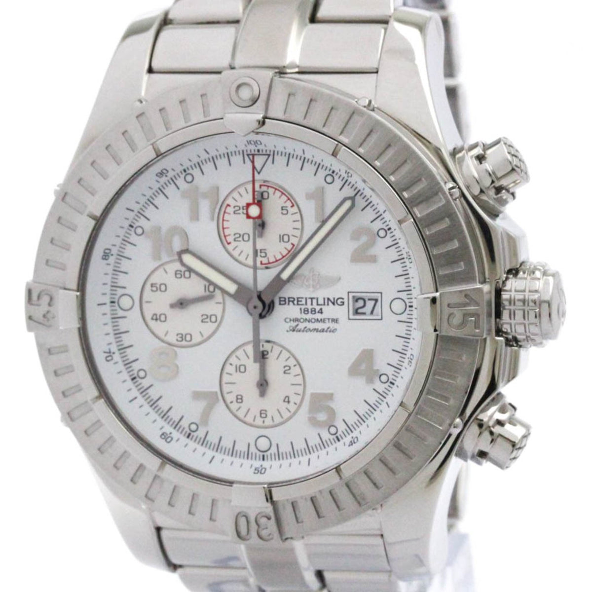 Pre-Owned BREITLING Super Avenger Chronograph Automatic Watch A13370 Polished