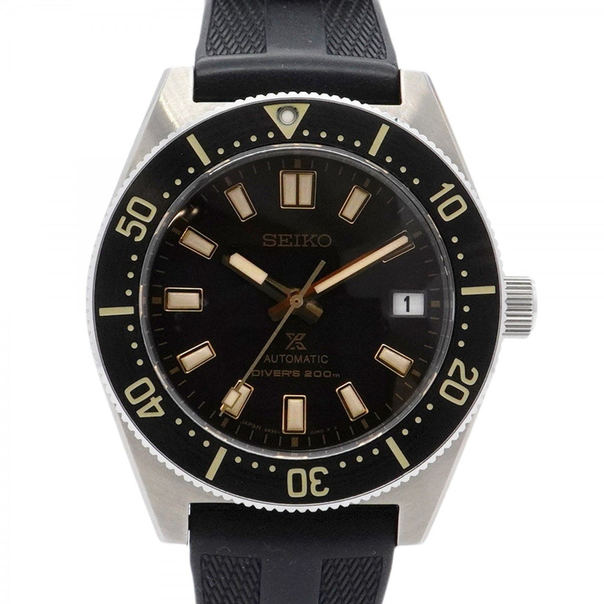 Pre-Owned Seiko Prospex Diver Scuba 6R35-00P0 Black Dial Men's Watch