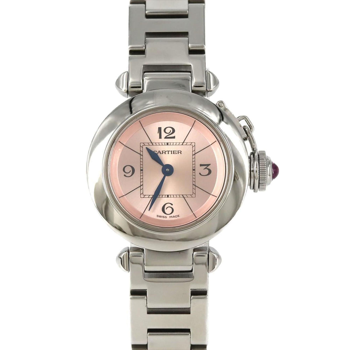 Pre-Owned Cartier Miss Pasha W3140008 Stainless Steel Quartz Watch