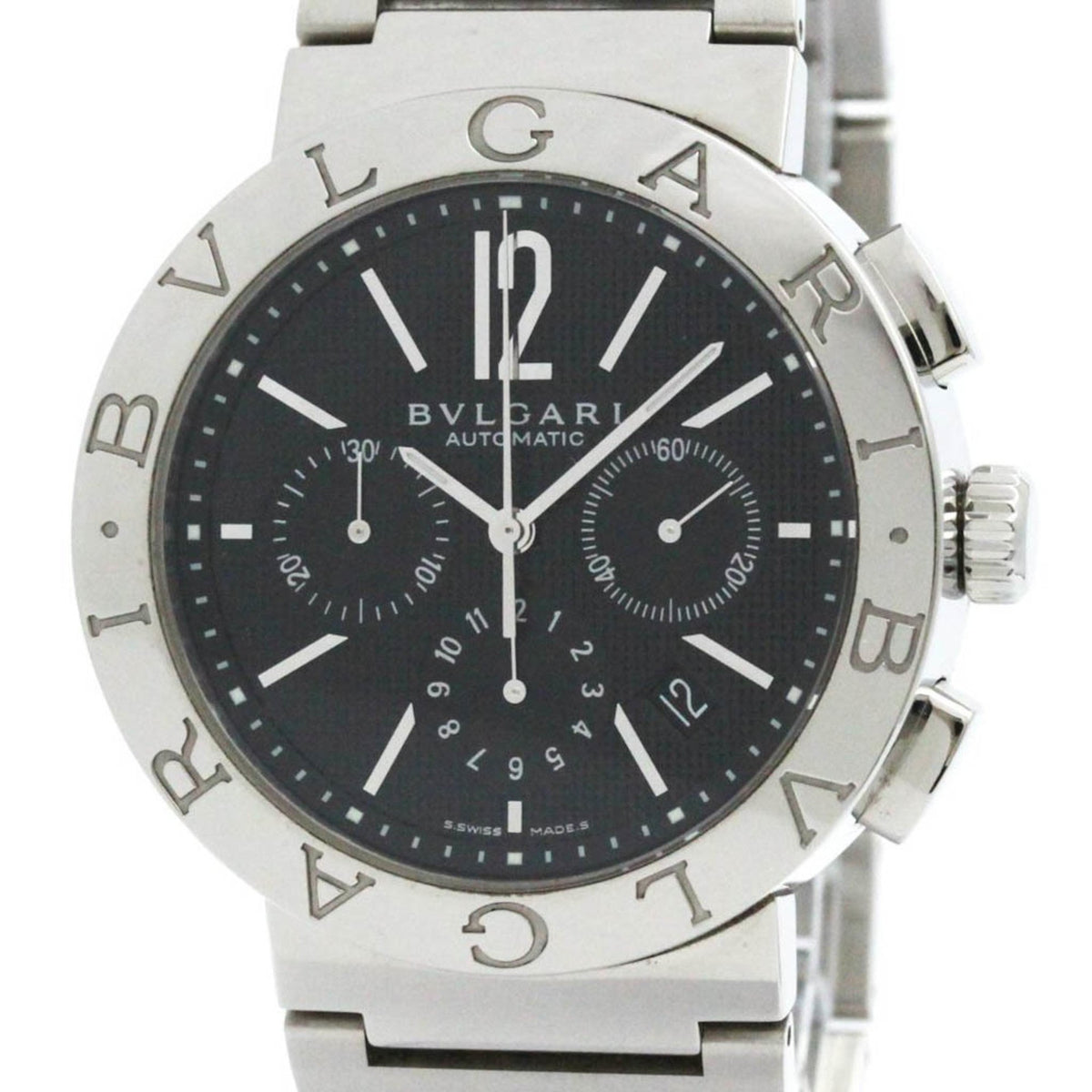 Montre chronographe automatique polie BVLGARI BVLGARI-BVLGARI BB42SSCH BF578759 d'occasion 