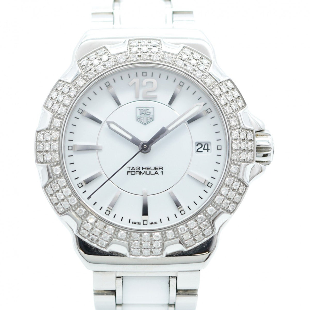 Pre-Owned TAG Heuer Formula 1 WAH1218 White Dial Women's Watch